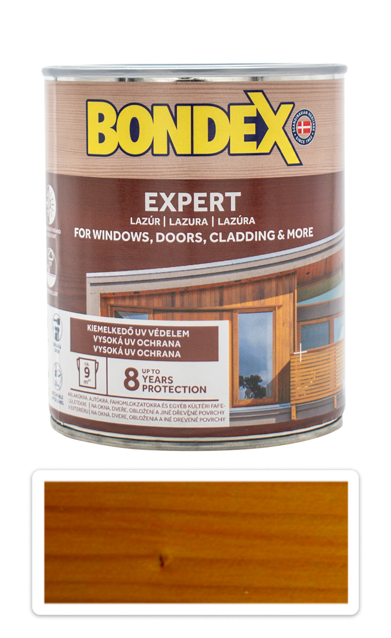 BONDEX Expert - silnovrstvá syntetická lazura na dřevo v exteriéru 0.75 l Oregonská pinie