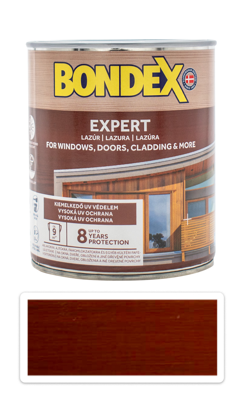 BONDEX Expert - silnovrstvá syntetická lazura na dřevo v exteriéru 0.75 l Redwood