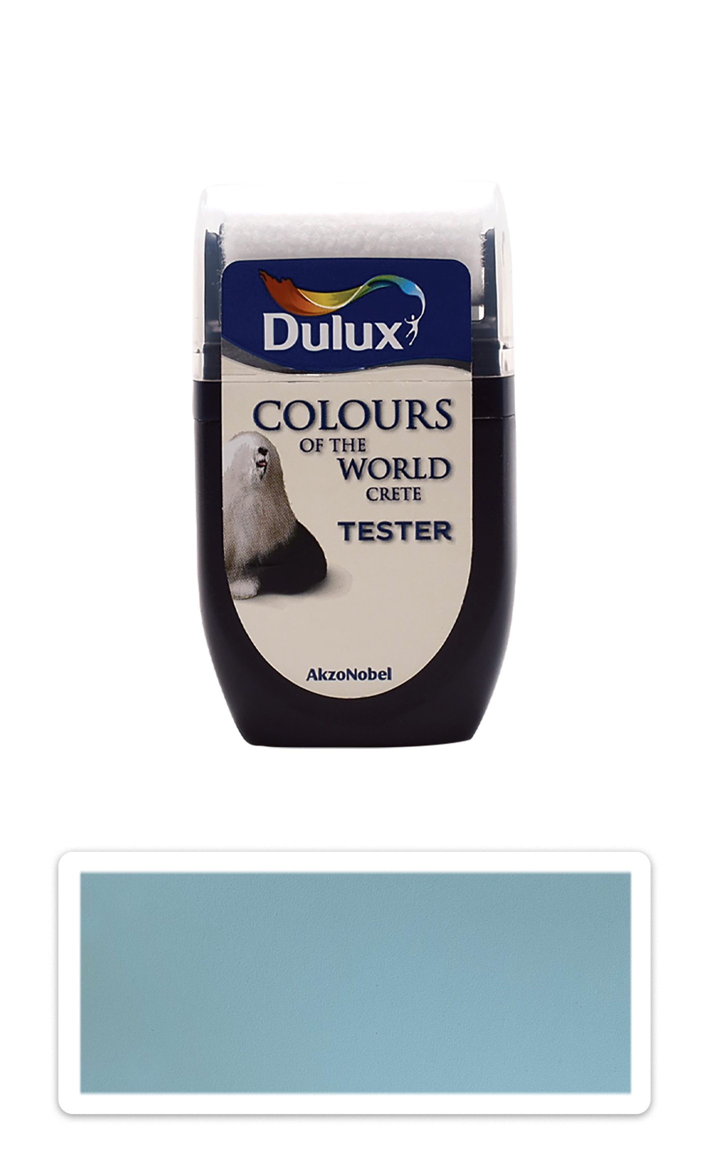 DULUX Colours of the World - matná krycí malířská barva 0.03 l Mrazivý tyrkys vzorek