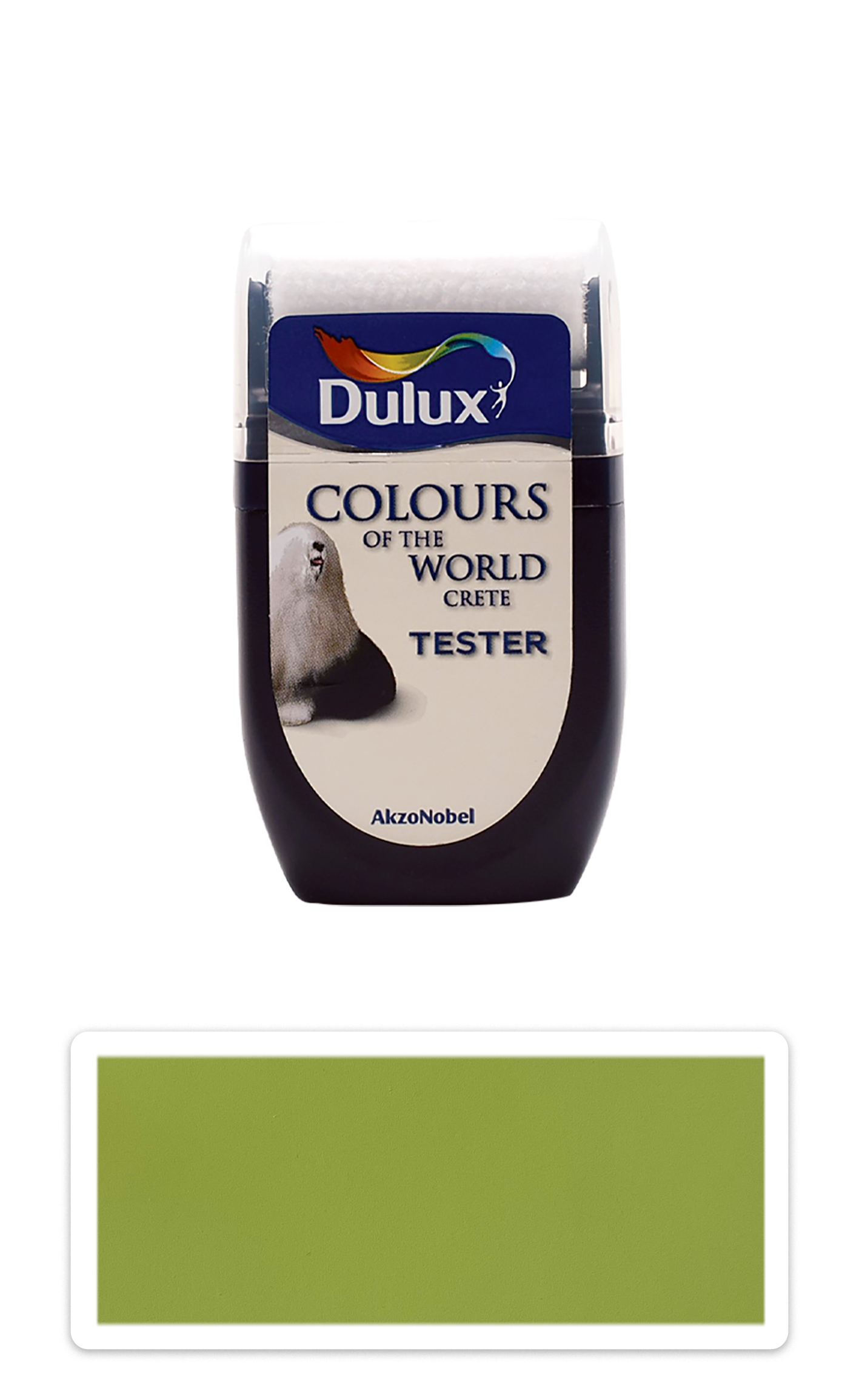 DULUX Colours of the World - matná krycí malířská barva 0.03 l Zelený ostrov vzorek