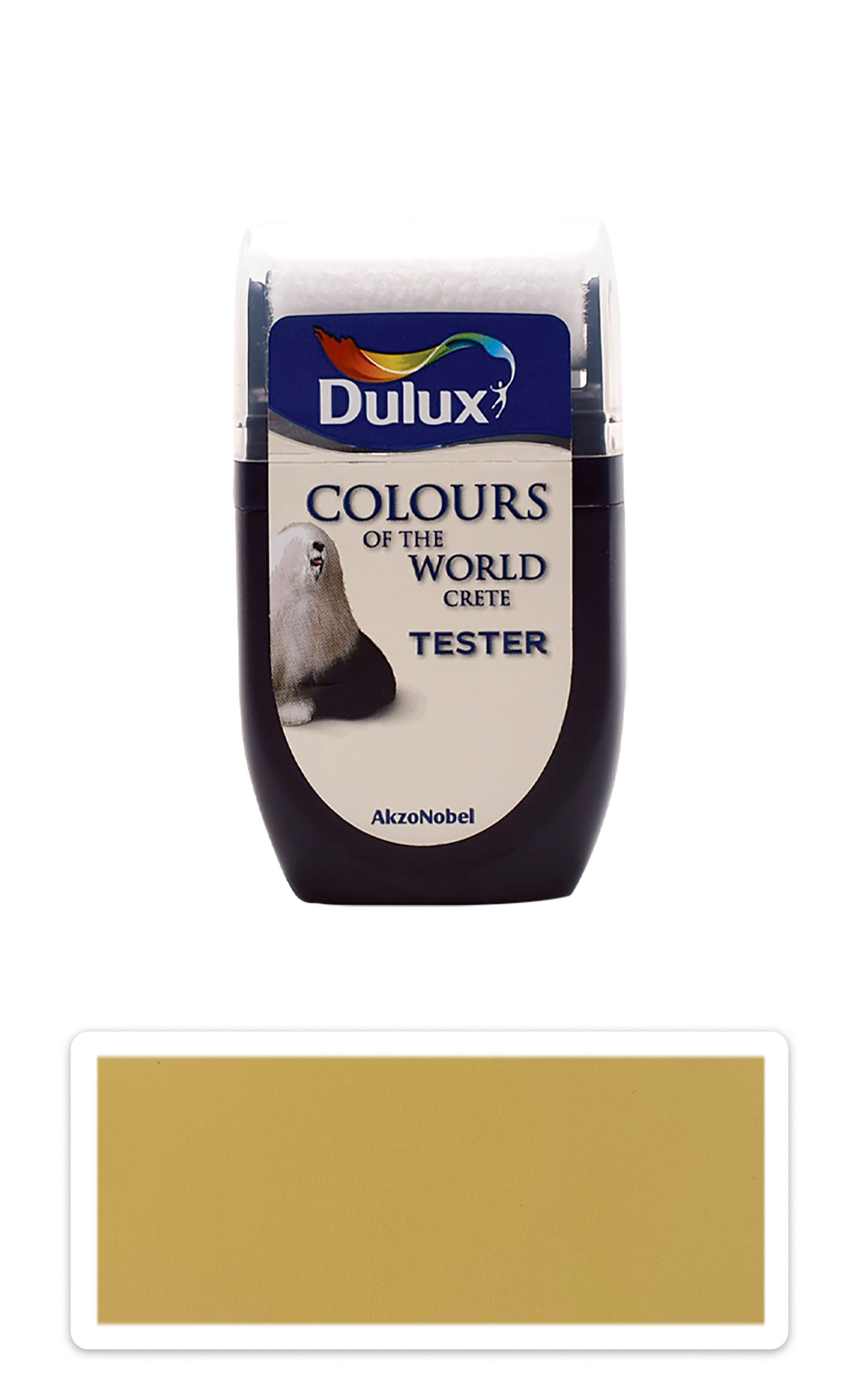 DULUX Colours of the World - matná krycí malířská barva 0.03 l Zlatý chrám vzorek