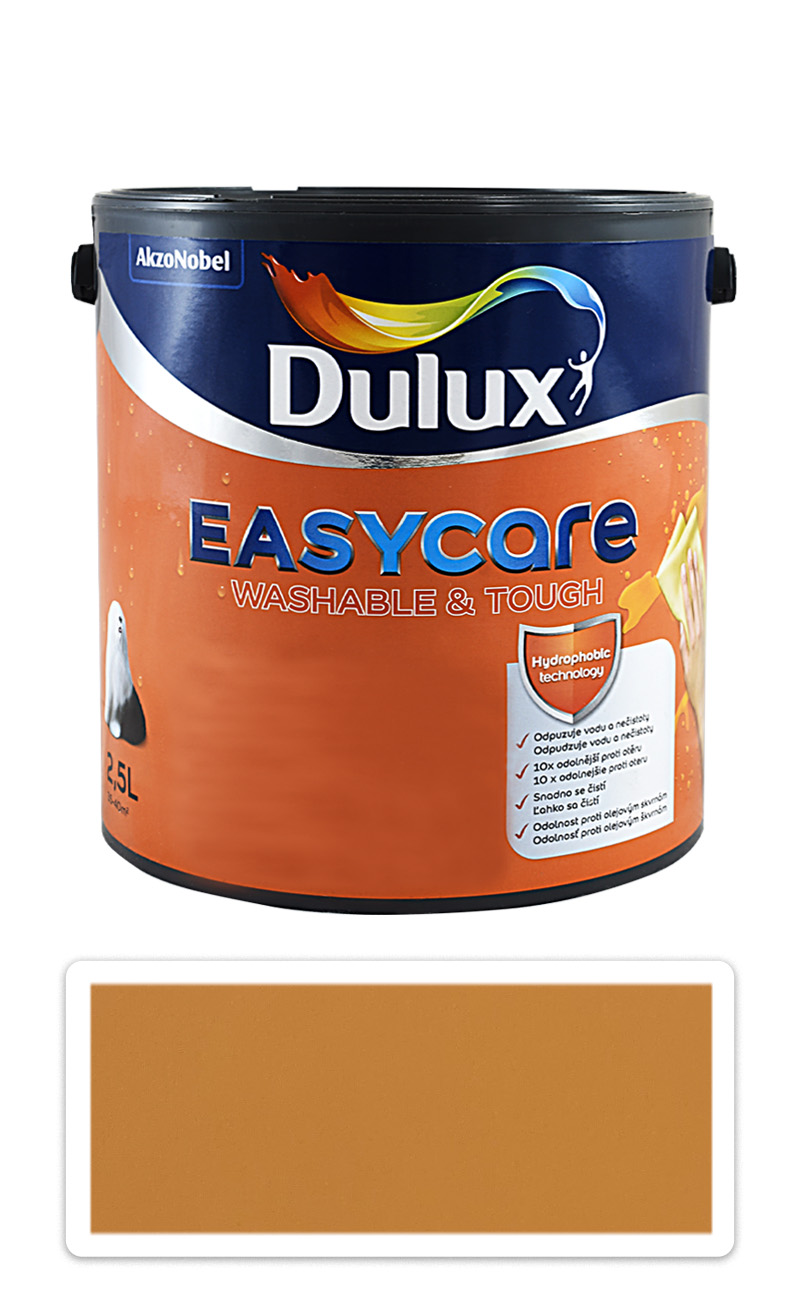 DULUX EasyCare - omyvatelná malířská barva do interiéru 2.5 l Mechanický pomeranč