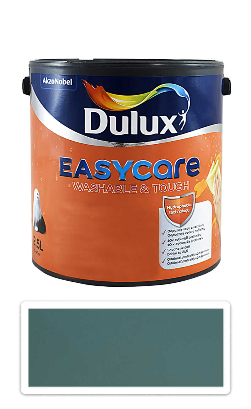 DULUX EasyCare - omyvatelná malířská barva do interiéru 2.5 l Tyrkysová