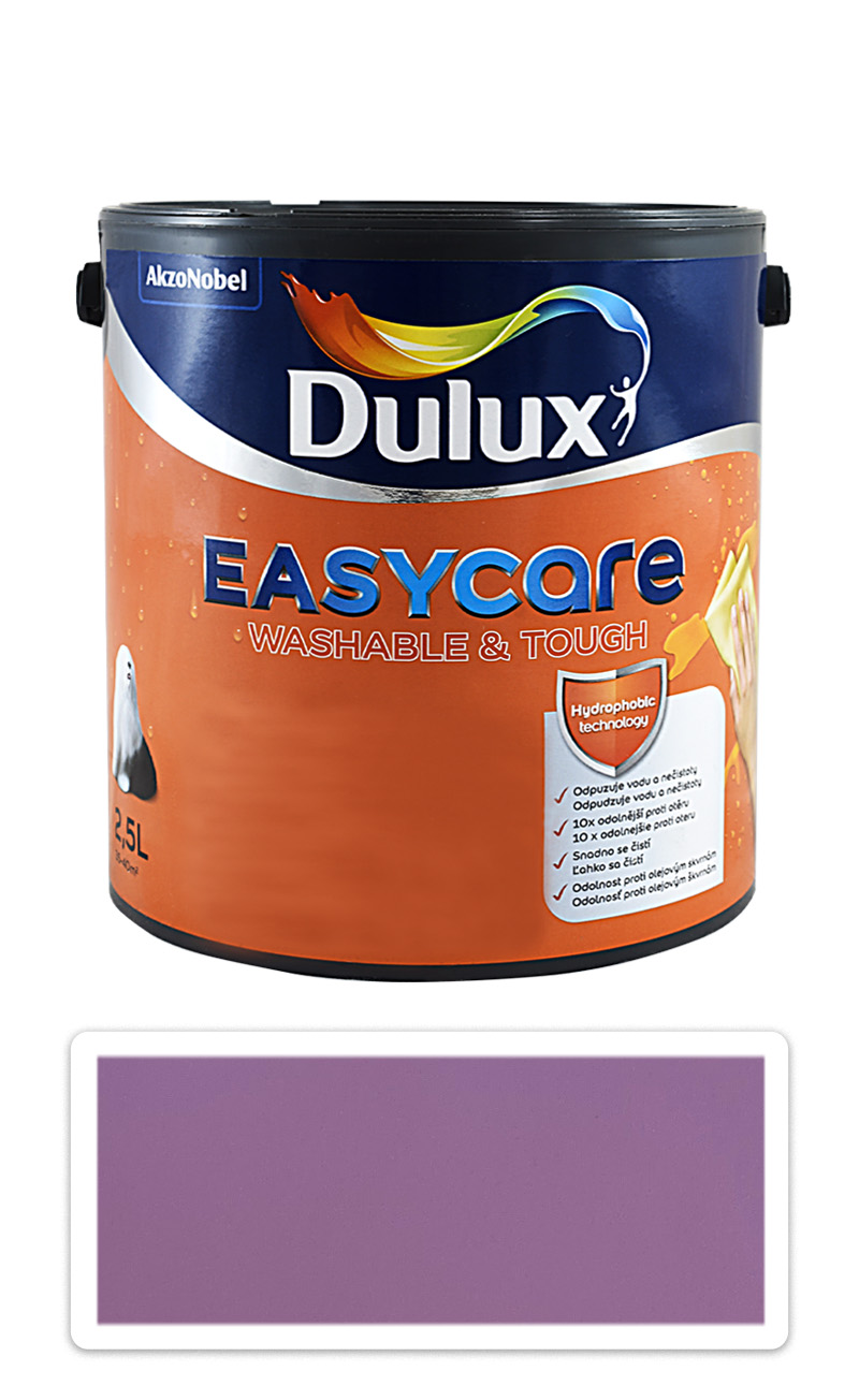 DULUX EasyCare - omyvatelná malířská barva do interiéru 2.5 l  Záhon fialek