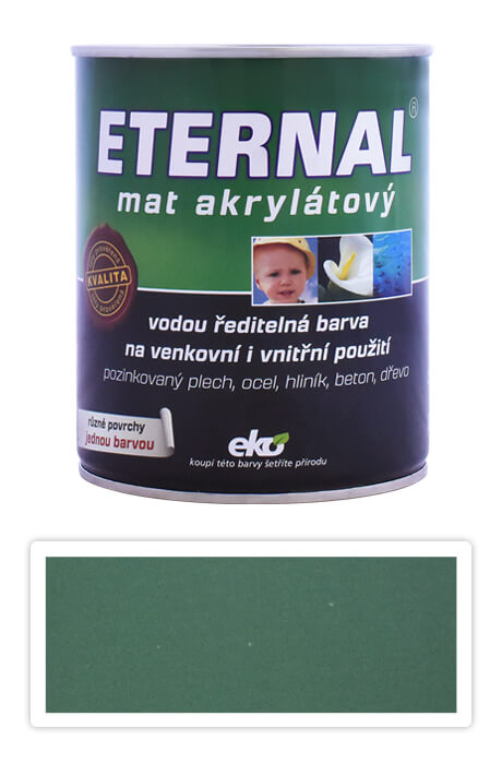 ETERNAL Mat akrylátový - vodou ředitelná barva 0.7 l Tmavě zelená 022