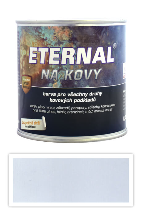 ETERNAL Na kovy - antikorozní barva na kov 0.7 l Stříbrná 441