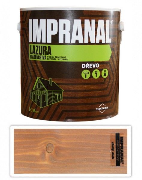 Impranal Lazura Slabovrstvá 2.5l Zlatý dub