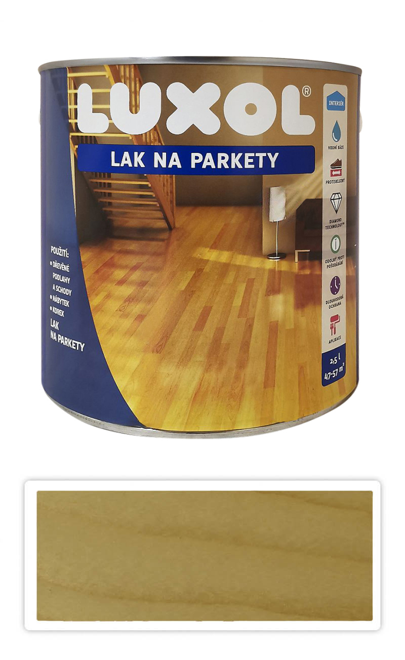 LUXOL Lak na parkety a dřevěné podlahy v interiéru 2.5 l Mat