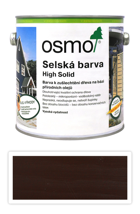 OSMO Selská barva 2.5 l Tmavě hnědá 2607