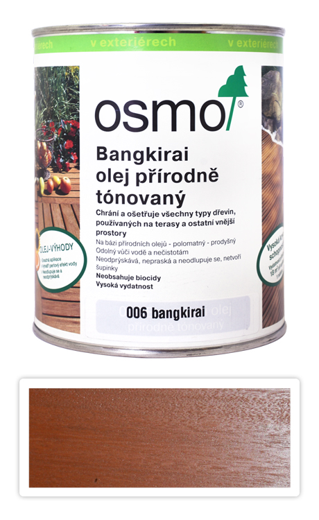 OSMO Speciální olej na terasy 0.75 l Bangkirai 006