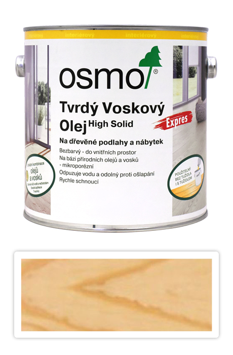 OSMO Tvrdý voskový olej EXPRES 2.5 l Polomat 3332