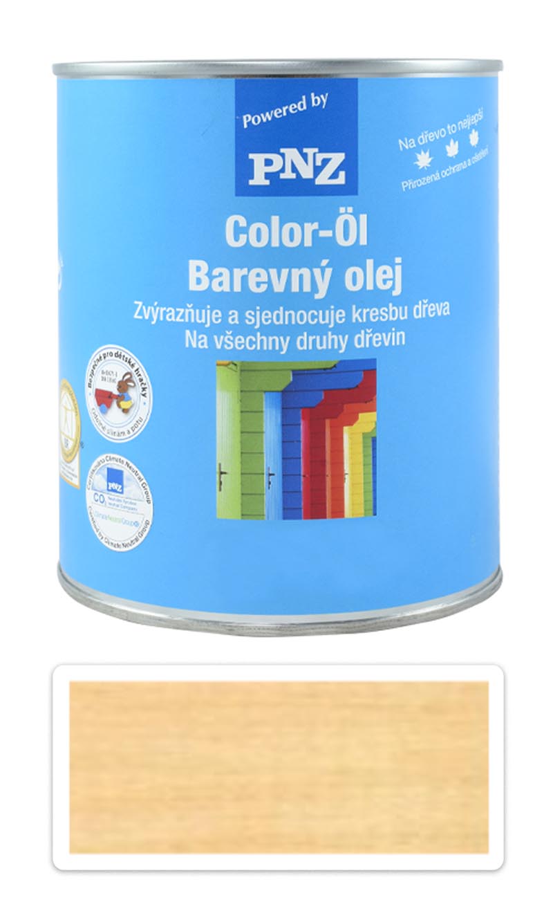 PNZ Barevný olej 0.75 l Dub světlý