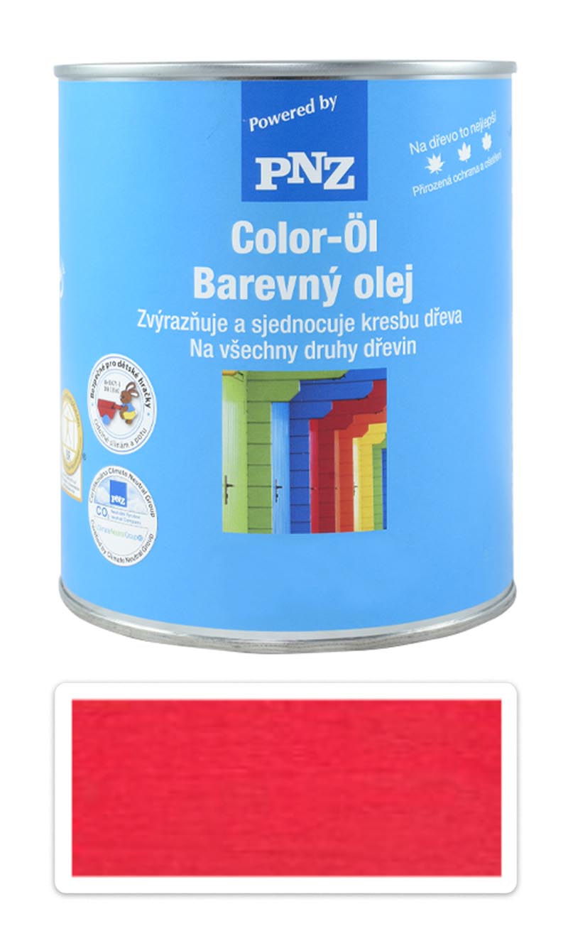 PNZ Barevný olej 0.75 l Makově červený