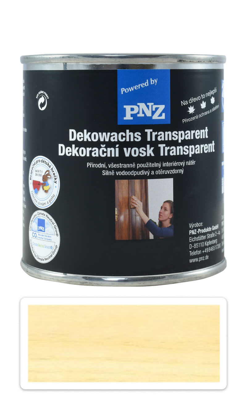 PNZ Dekorační vosk Transparent 0.25 l Bezbarvý