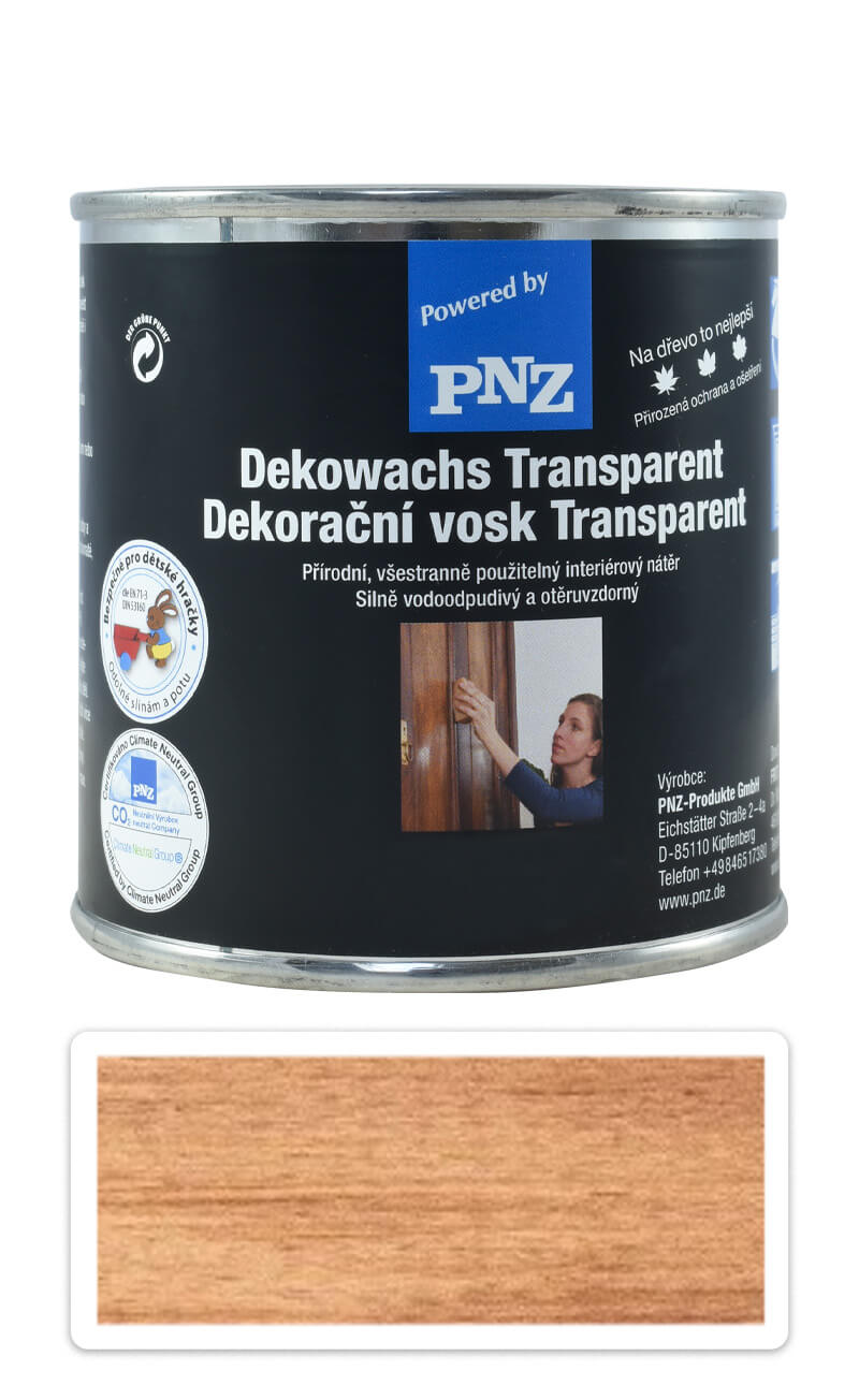 PNZ Dekorační vosk Transparent 0.25 l Ořech