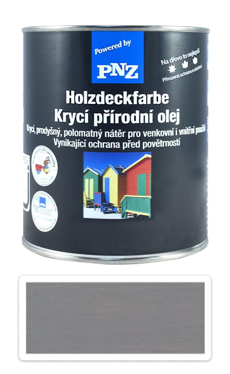 PNZ Krycí přírodní olej 0.75 l Dopravní šedá