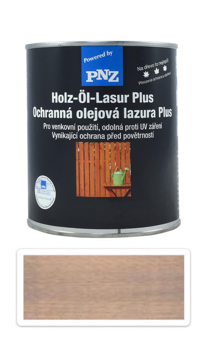 PNZ Ochranná olejová lazura Plus 0.75 l Bazaltově šedá