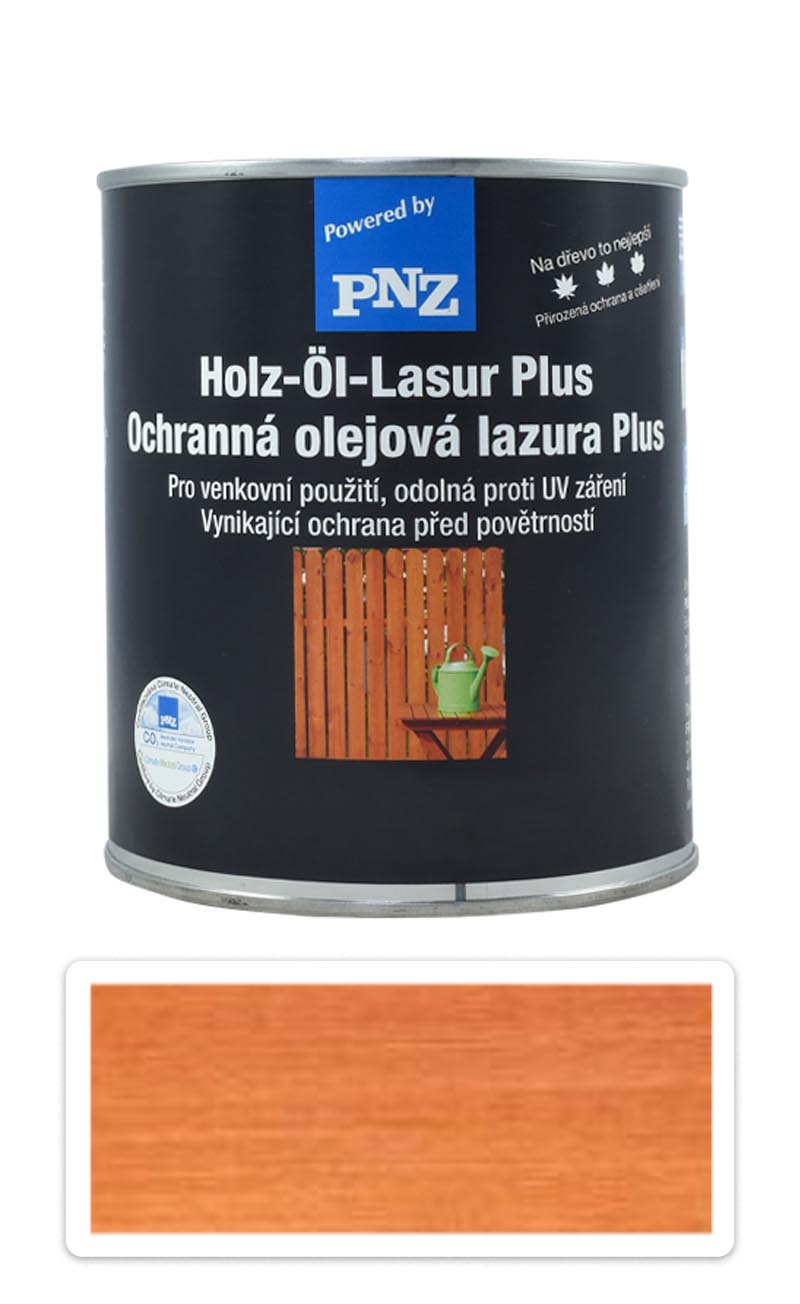 PNZ Ochranná olejová lazura Plus 0.75 l Cedr