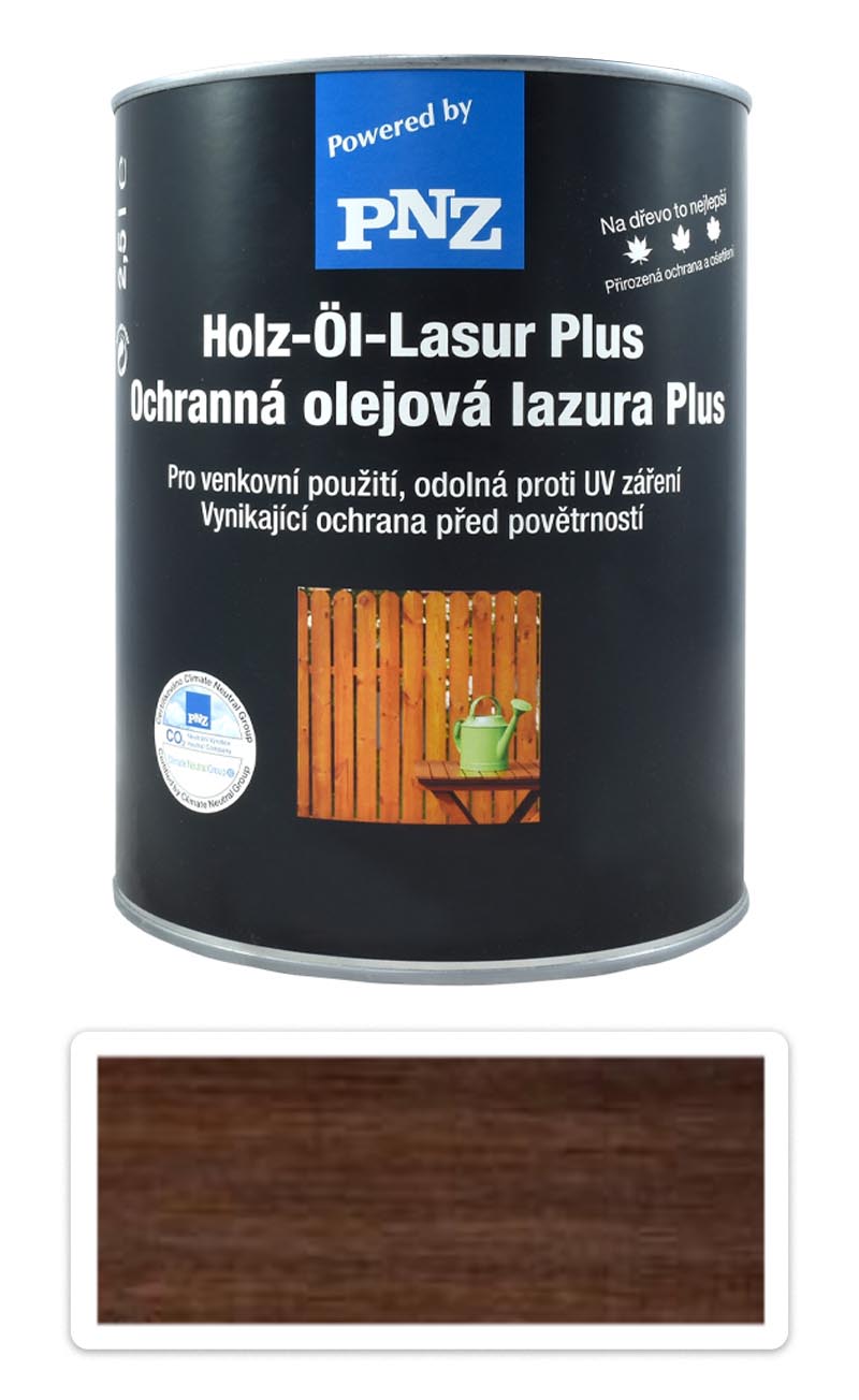 PNZ Ochranná olejová lazura Plus 2.5 l Eben