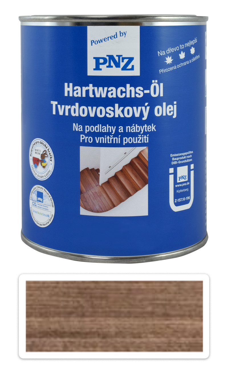 PNZ Tvrdovoskový olej barevný 0.75 l Černý