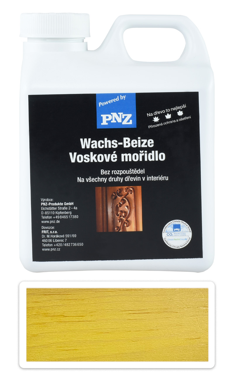 PNZ Voskové mořidlo 1 l Citronově žlutá