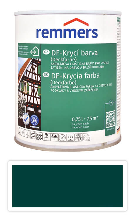 REMMERS DF - Krycí barva 0.75 l Flaschengrün / Lahvově zelená