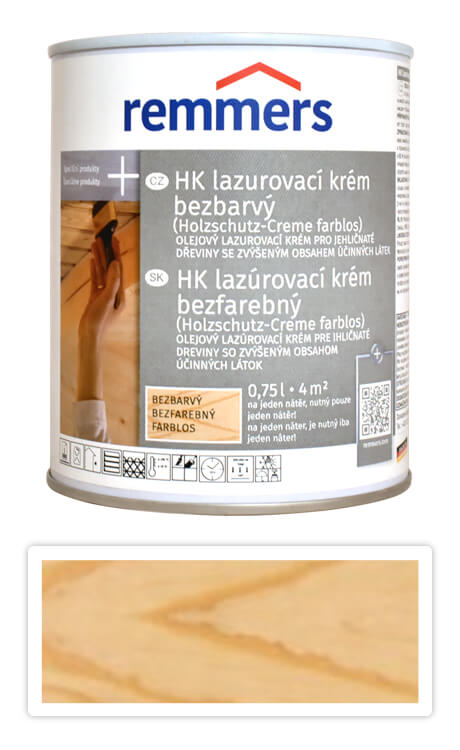 REMMERS HK lazurovací krém 0.75 l Bezbarvý