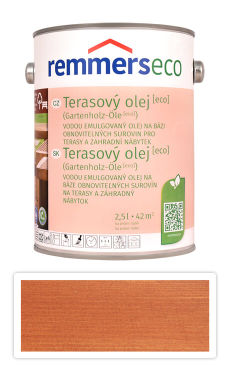 REMMERS Terasový olej ECO - vodou ředitelný 2.5 l Teak