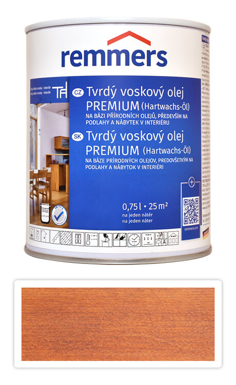 REMMERS Tvrdý voskový olej PREMIUM 0.75 l Kaštan