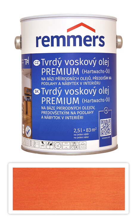 REMMERS Tvrdý voskový olej PREMIUM 2.5 l Mahagon