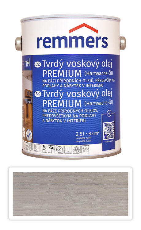 REMMERS Tvrdý voskový olej PREMIUM 2.5 l lntenzivní bílá FT 15658