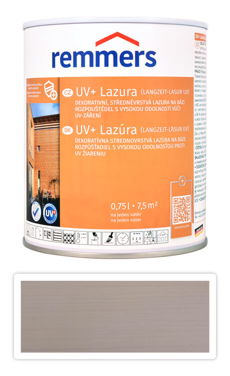 REMMERS UV+ Lazura - dekorativní lazura na dřevo 0.75 l Bílá