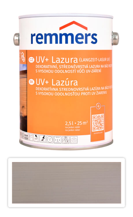 REMMERS UV+ Lazura - dekorativní lazura na dřevo 2.5 l Bílá