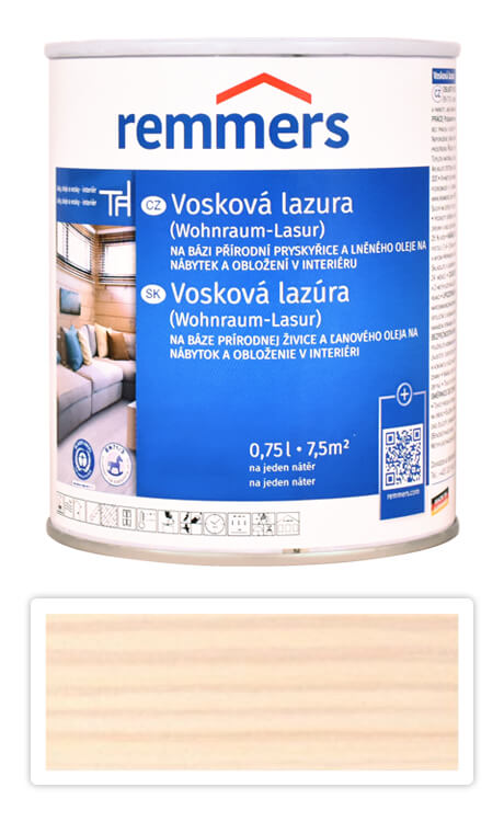 REMMERS Vosková lazura 0.75 l Bílá