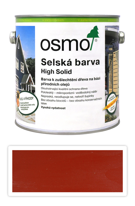 Selská barva OSMO 2.5l Nordicky červená 2308