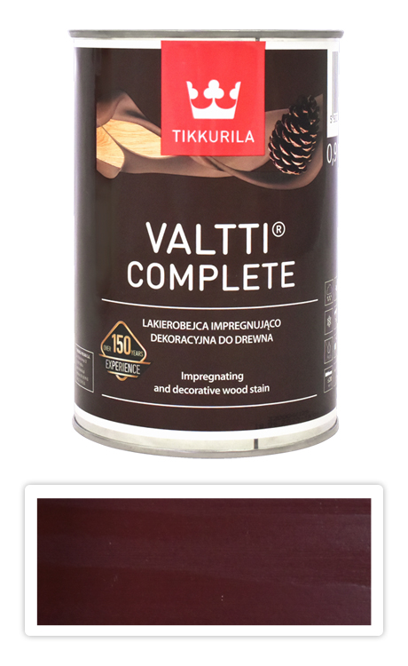 TIKKURILA Valtti Complete - matná tenkovrstvá lazura s ochranou proti UV záření 0.9 l Kihokki 5075