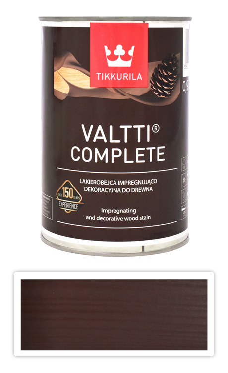 TIKKURILA Valtti Complete - matná tenkovrstvá lazura s ochranou proti UV záření 0.9 l Petäjä 5073