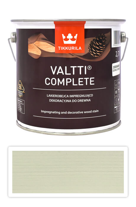 TIKKURILA Valtti Complete - matná tenkovrstvá lazura s ochranou proti UV záření 2.7 l Lumi 5060