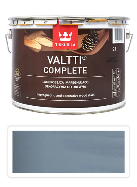 TIKKURILA Valtti Complete - matná tenkovrstvá lazura s ochranou proti UV záření 9 l Kajo 5084