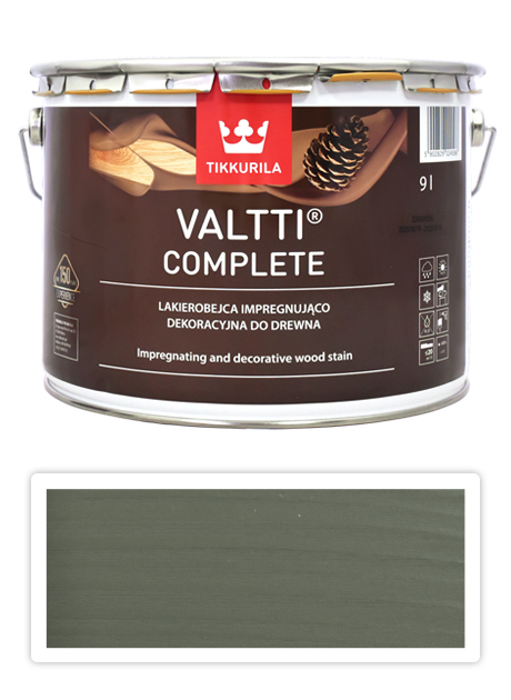 TIKKURILA Valtti Complete - matná tenkovrstvá lazura s ochranou proti UV záření 9 l Näre 5068