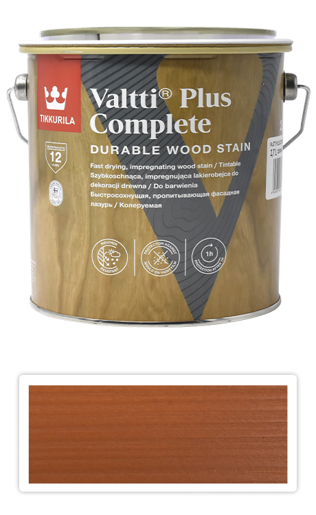 TIKKURILA Valtti Plus Complete - matná tenkovrstvá lazura 2.7 l Kantarelli 5054