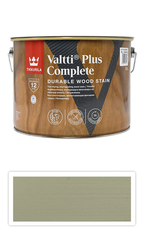 TIKKURILA Valtti Plus Complete - matná tenkovrstvá lazura 9 l Kaisla 5061