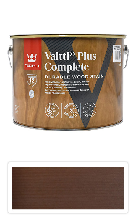 TIKKURILA Valtti Plus Complete - matná tenkovrstvá lazura 9 l Tatti 5071