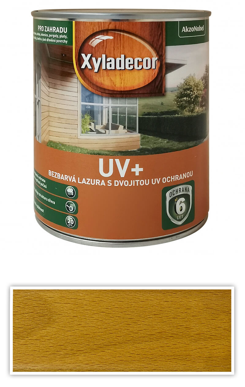 XYLADECOR UV+ bezbarvá lazura s dvojitou UV ochranou 0.75 l