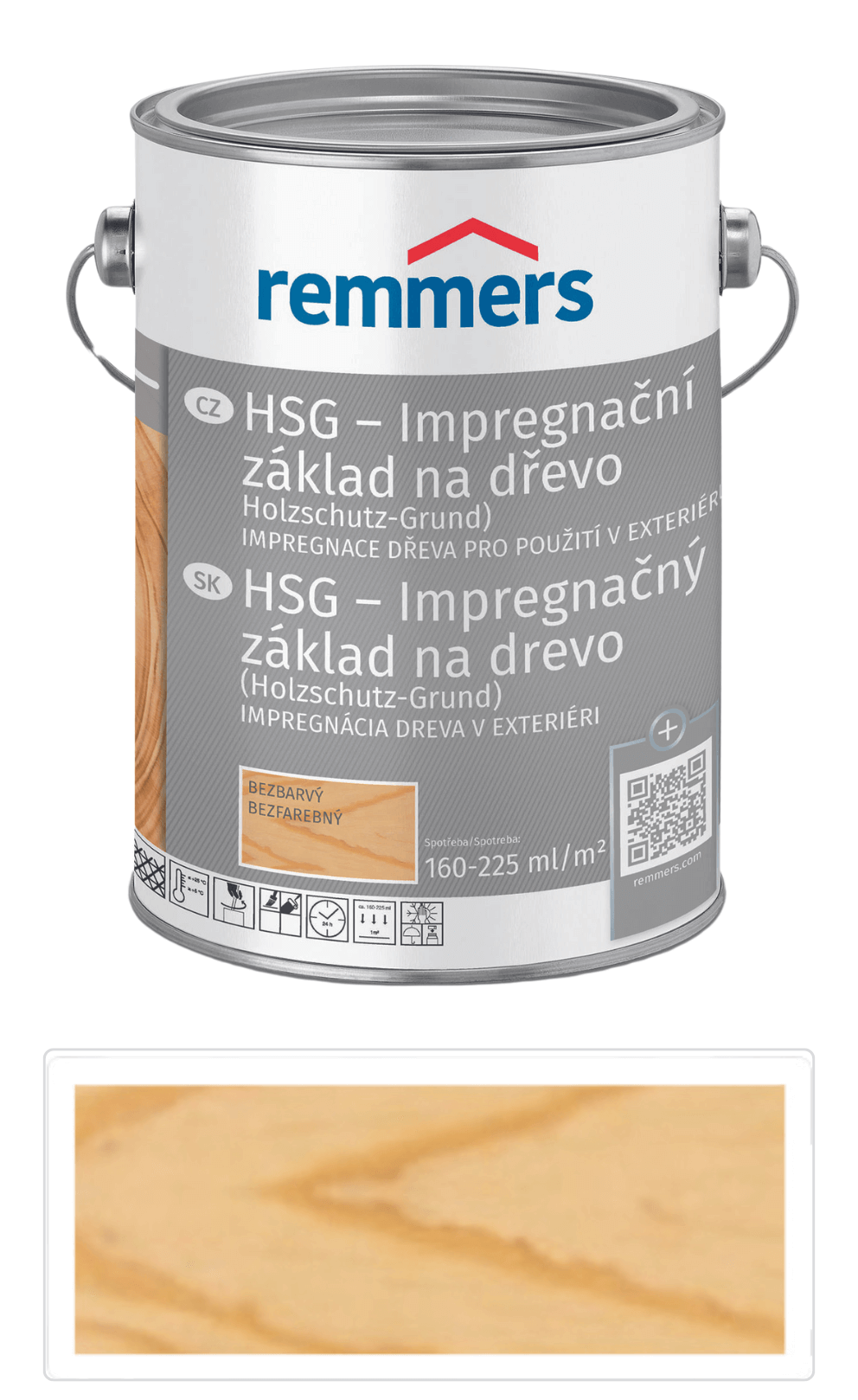 REMMERS HSG - Impregnace na dřevo v exteriéru 0.75 l Bezbarvá