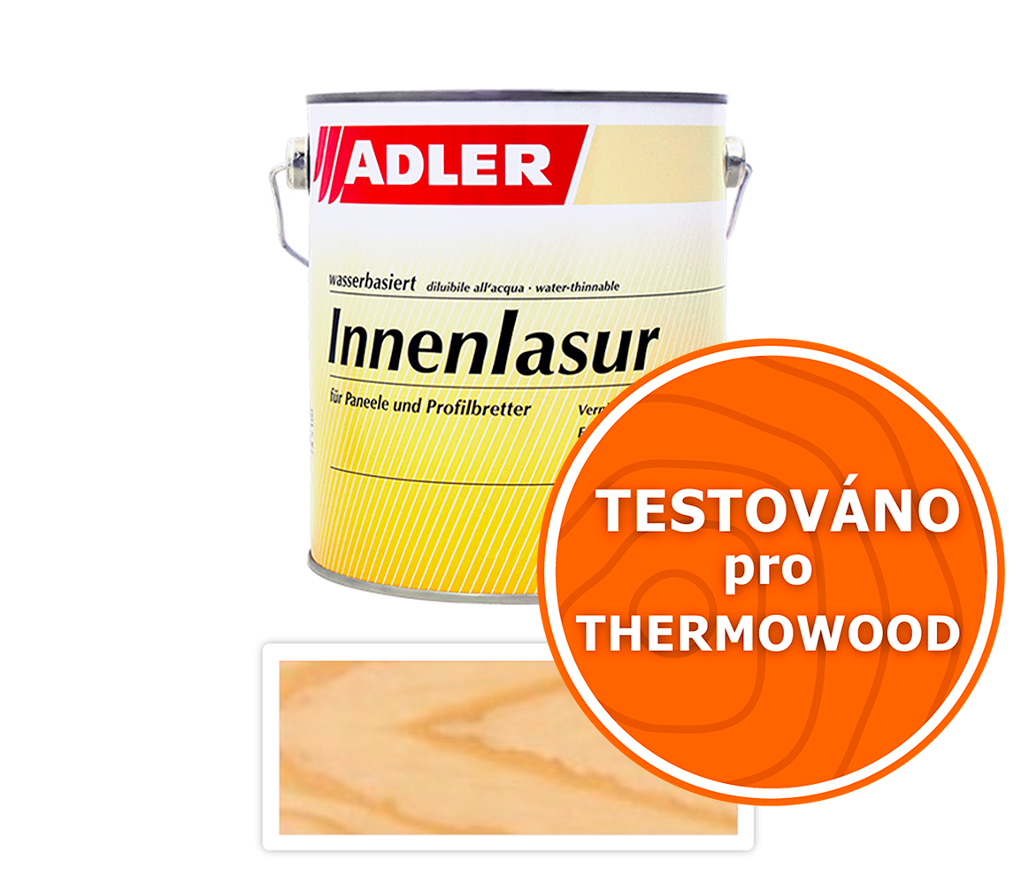 ADLER Innenlasur UV 100 - přírodní lazura na dřevo pro interiéry 2.5 l Bezbarvá