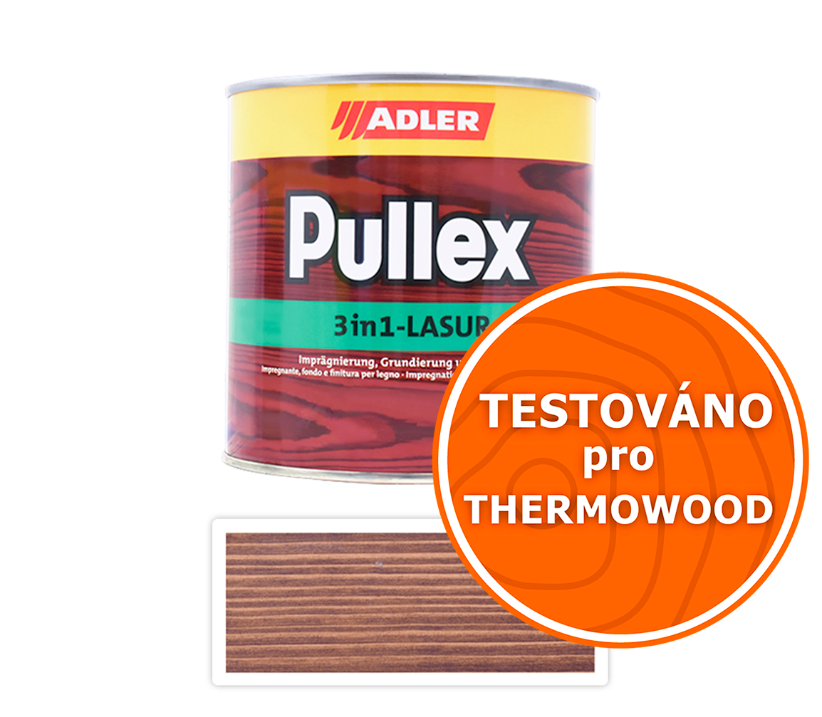 ADLER Pullex 3in1 Lasur - tenkovrstvá impregnační lazura 0.75 l Palisandr