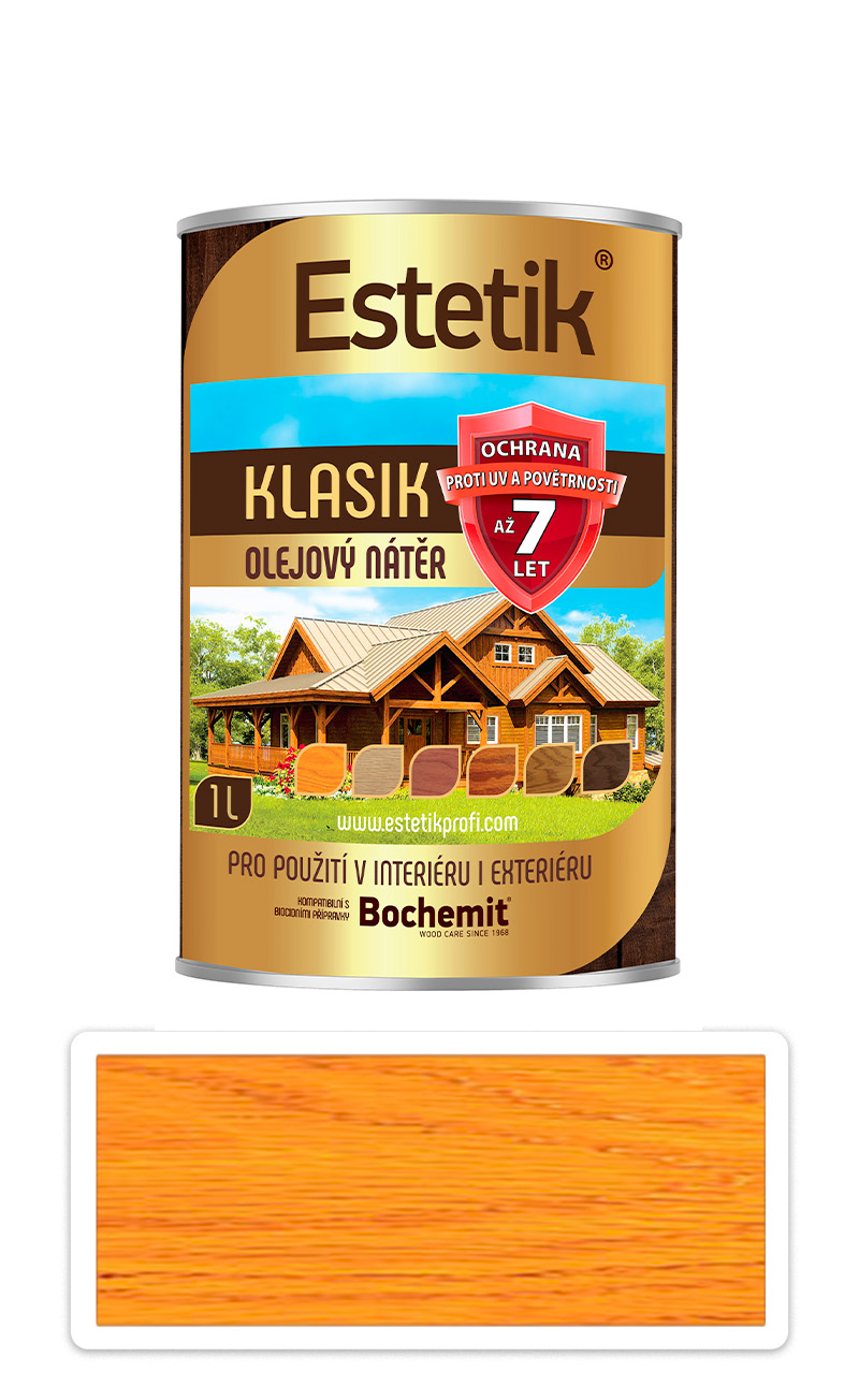 ESTETIK Klasik - tenkovrstvá olejová lazura 1 l Borovice