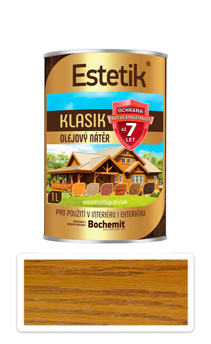 ESTETIK Klasik - tenkovrstvá olejová lazura 1 l Ořech