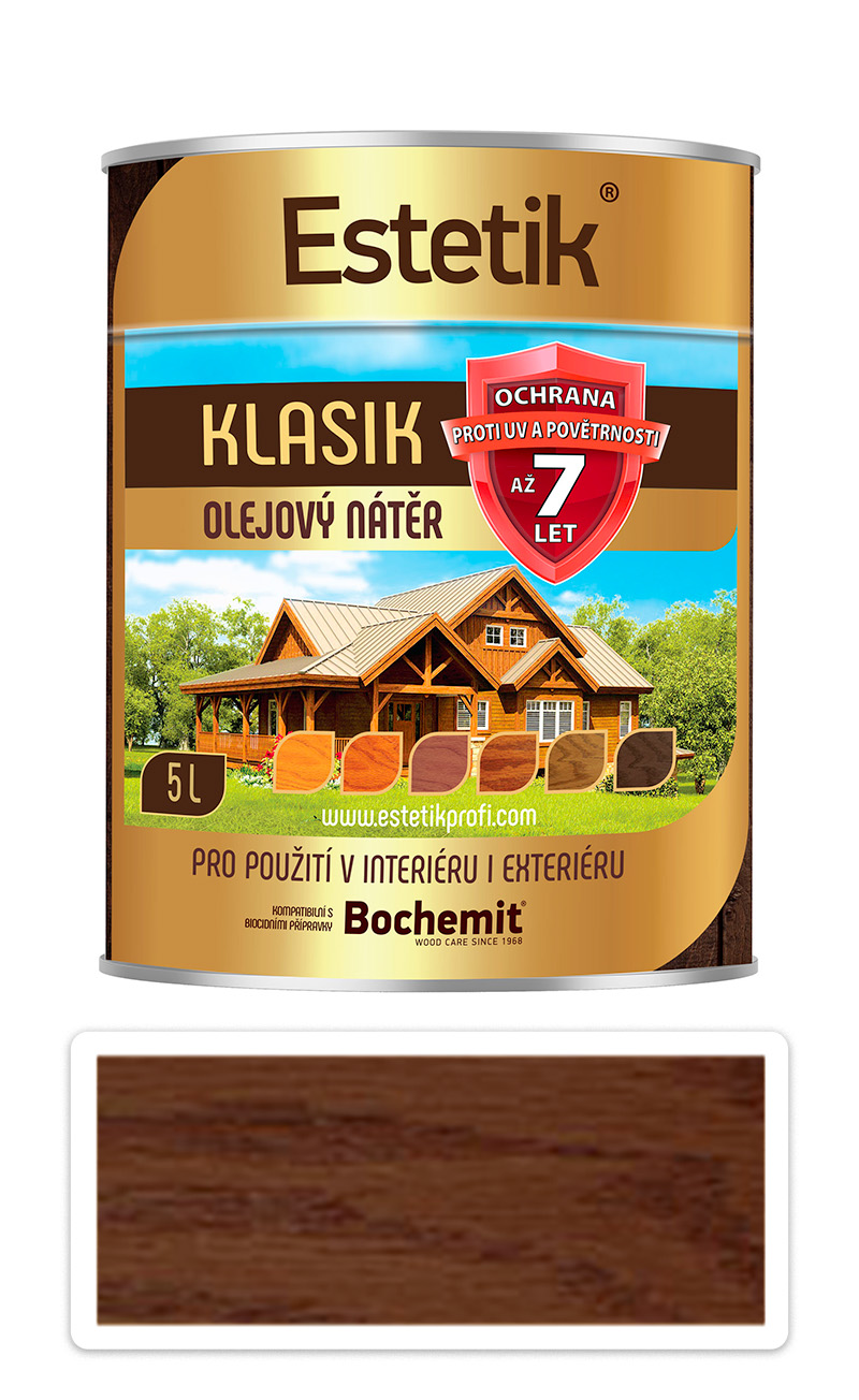 ESTETIK Klasik - tenkovrstvá olejová lazura 5 l Palisandr